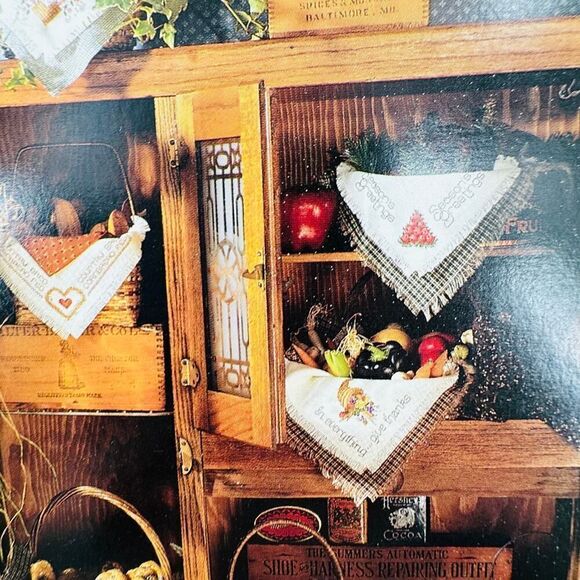 Bread Cloths Cross Stitch Pattern Booklets Vintage Southern Baking Celebrations - Picture 3 of 14